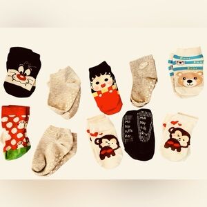 Baby Boy Footies & NonSlip Gripper Socks | 10 Pair | PreOwned